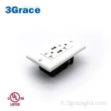 Recettacolo del caricabatterie USB NEMA 5-20R